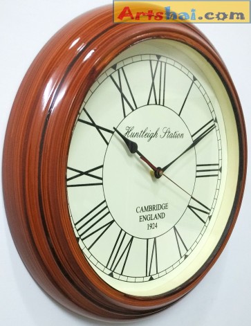 Artshai 16 inch antique look wall Clock, Big size designer wall clock