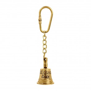 Artshai Solid Brass 1st Clas Bell Design Keychain