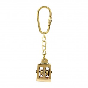 Artshai Solid Brass Pulley Design Keychain | Nautical