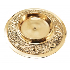  Artshai Antique Golden Round Candle tealight Holder .Home Decoration,Diwali Diya,Diwali Gift (Set of 1 Pcs)