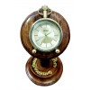  Artshai Antique Pocket Watch Cum Table Clock with sheesham Wood Stand, Unique Gifts,Vintage Style Pocket Watch with Long Chain