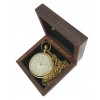  Artshai Antique Golden Pocket Watch with Wooden Box, Antique Style,Men Pocket Watch, Hindi Numbers Unique Gifts