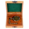 Artshai Antique look mechanical hand winding pocket watch with sheesham wood box